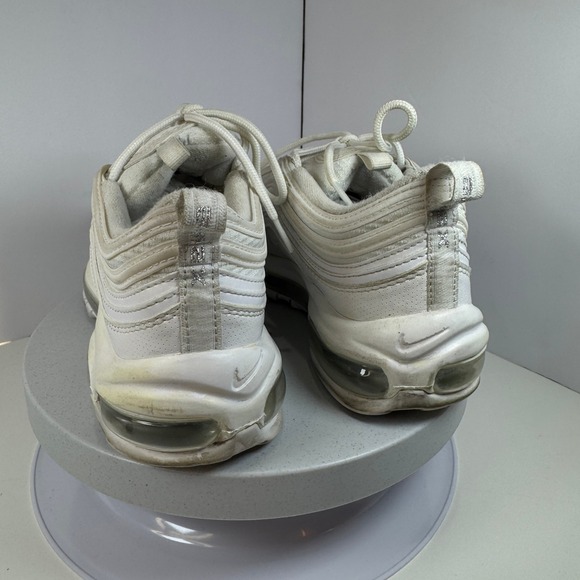 Nike Air Max 97 GS White Summit Sneakers Size 6Y Girls Kids - Picture 6 of 12
